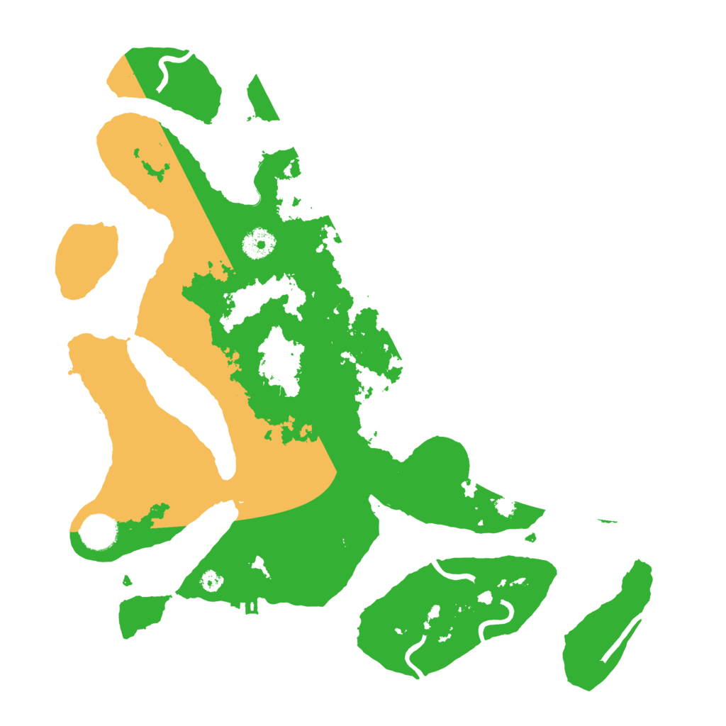 Biome Rust Map: Procedural Map, Size: 3500, Seed: 1145501