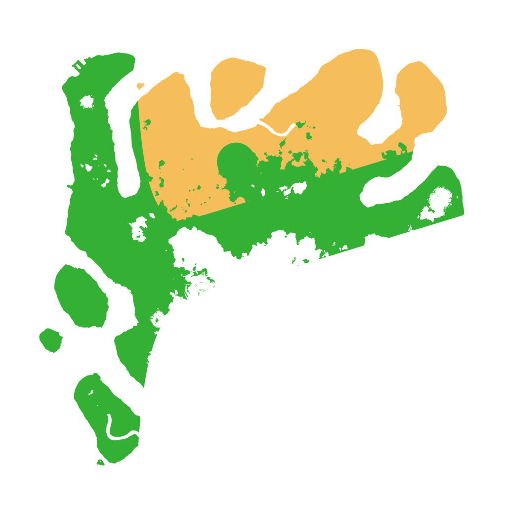 Biome Rust Map: Procedural Map, Size: 3500, Seed: 3956547