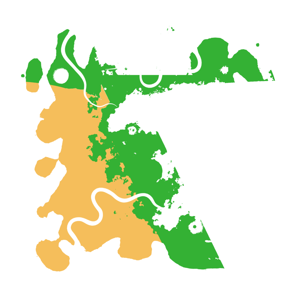 Biome Rust Map: Procedural Map, Size: 3500, Seed: 3497403