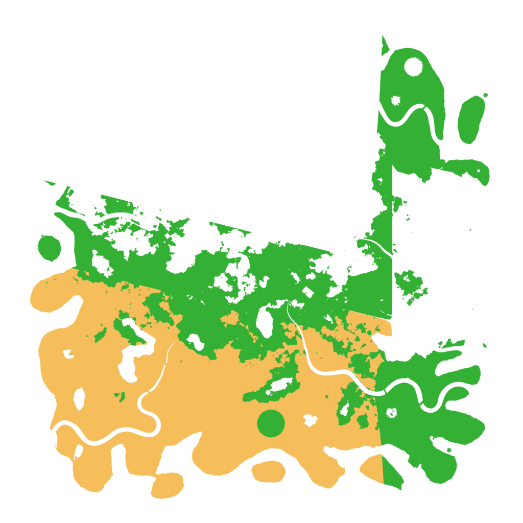 Biome Rust Map: Procedural Map, Size: 5000, Seed: 1301996
