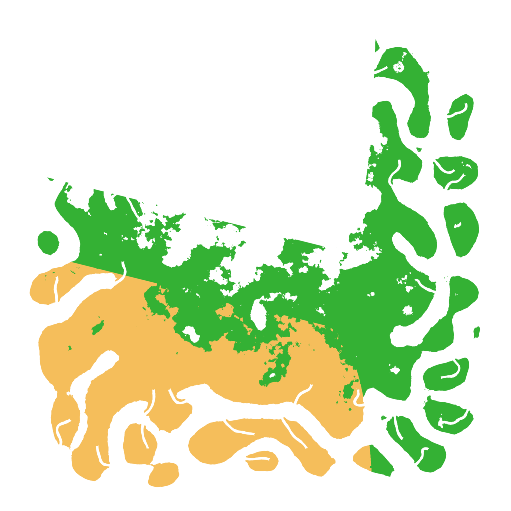 Biome Rust Map: Procedural Map, Size: 5000, Seed: 1301996