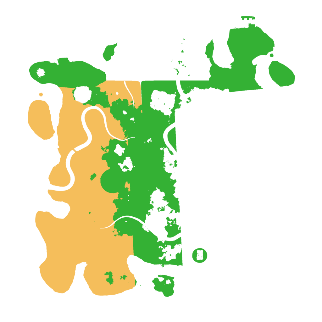 Biome Rust Map: Procedural Map, Size: 3500, Seed: 2544220