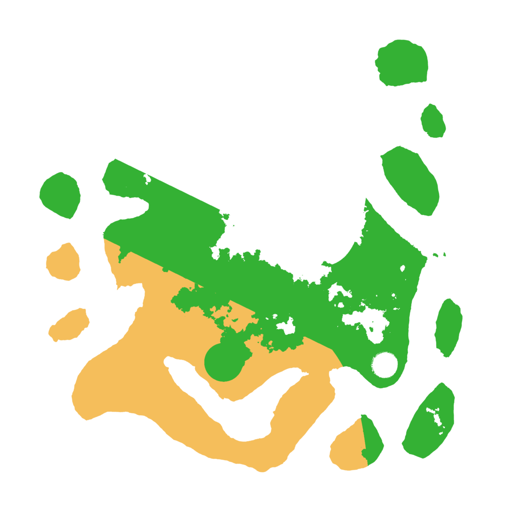 Biome Rust Map: Barren, Size: 3500, Seed: 2297269