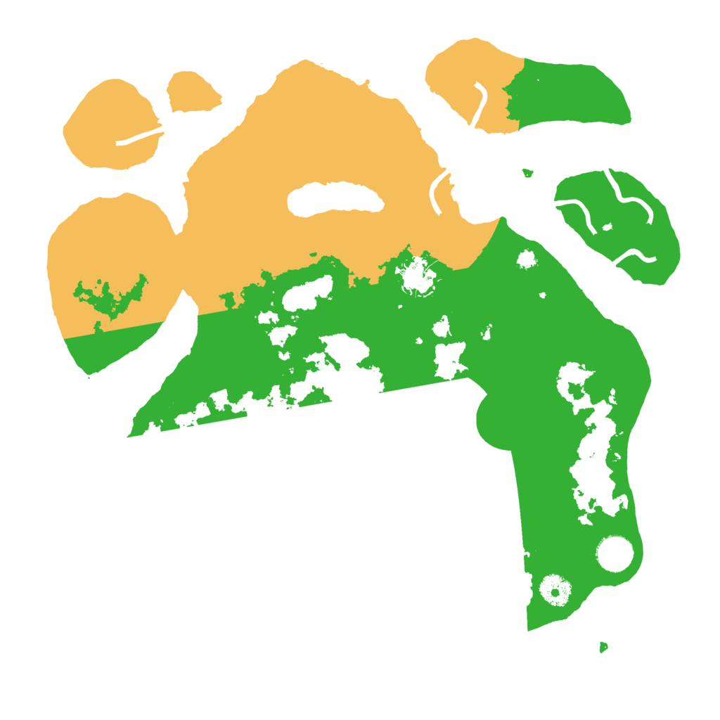 Biome Rust Map: Procedural Map, Size: 3500, Seed: 5379765