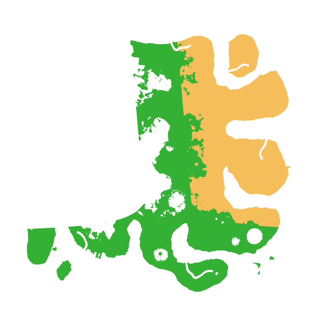 Biome Rust Map: Procedural Map, Size: 3500, Seed: 3701265