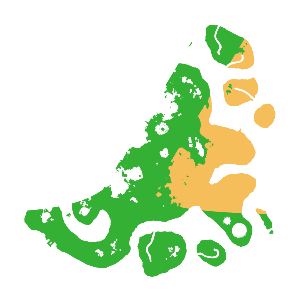 Biome Rust Map: Procedural Map, Size: 3500, Seed: 2030377