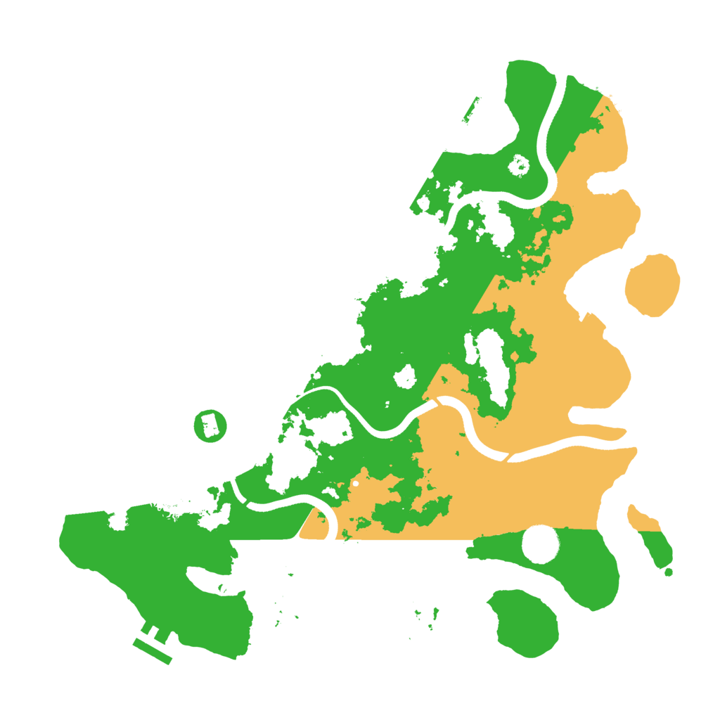 Biome Rust Map: Procedural Map, Size: 3500, Seed: 2030377