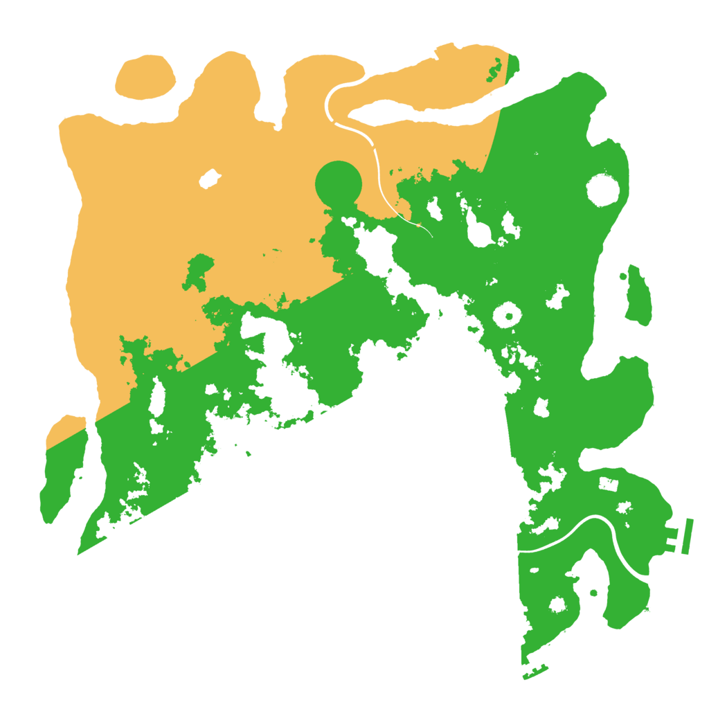 Biome Rust Map: Procedural Map, Size: 4000, Seed: 78008