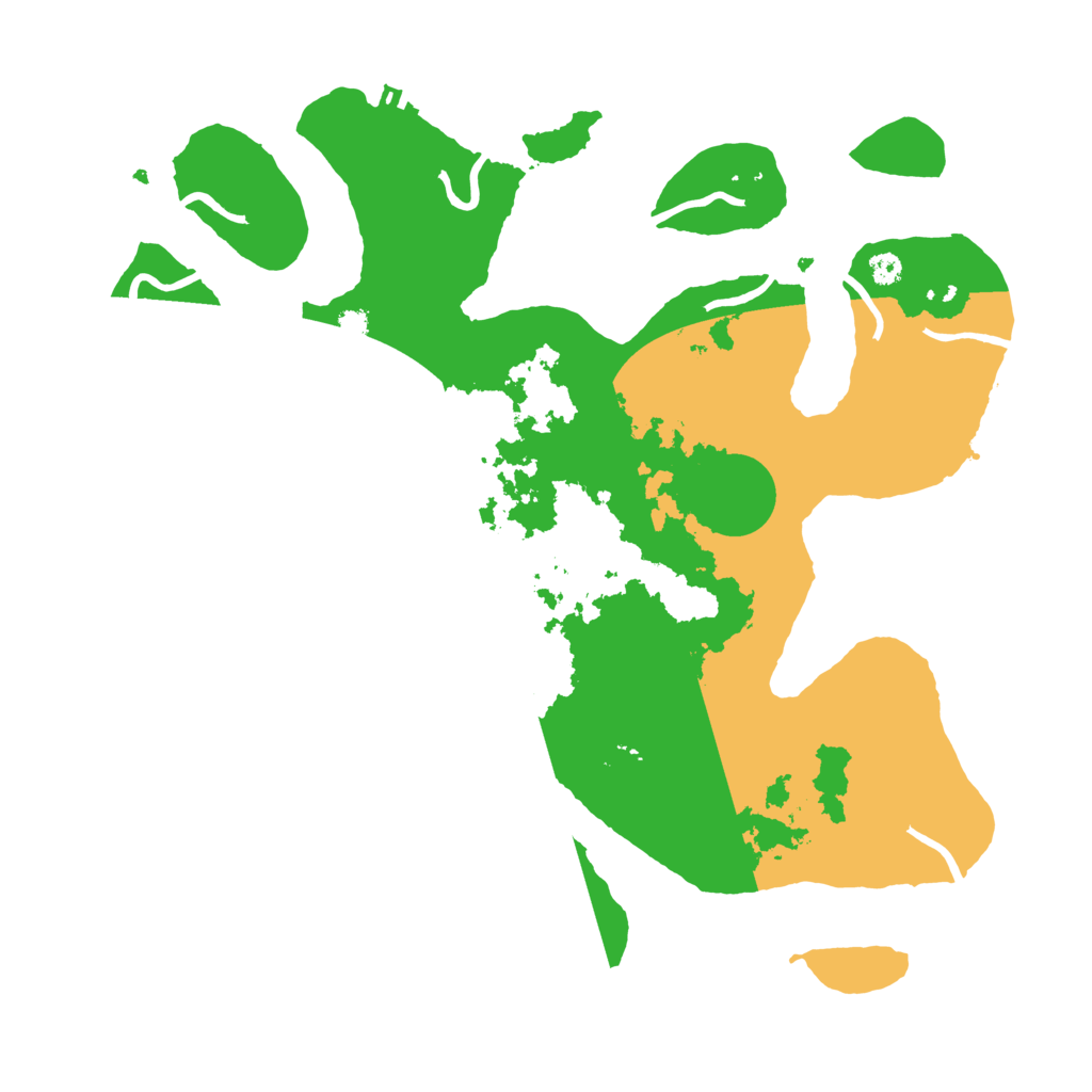 Biome Rust Map: Procedural Map, Size: 3500, Seed: 909900