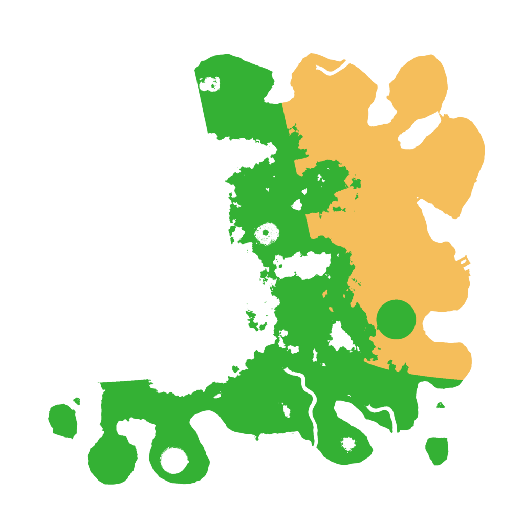 Biome Rust Map: Procedural Map, Size: 3500, Seed: 4227370