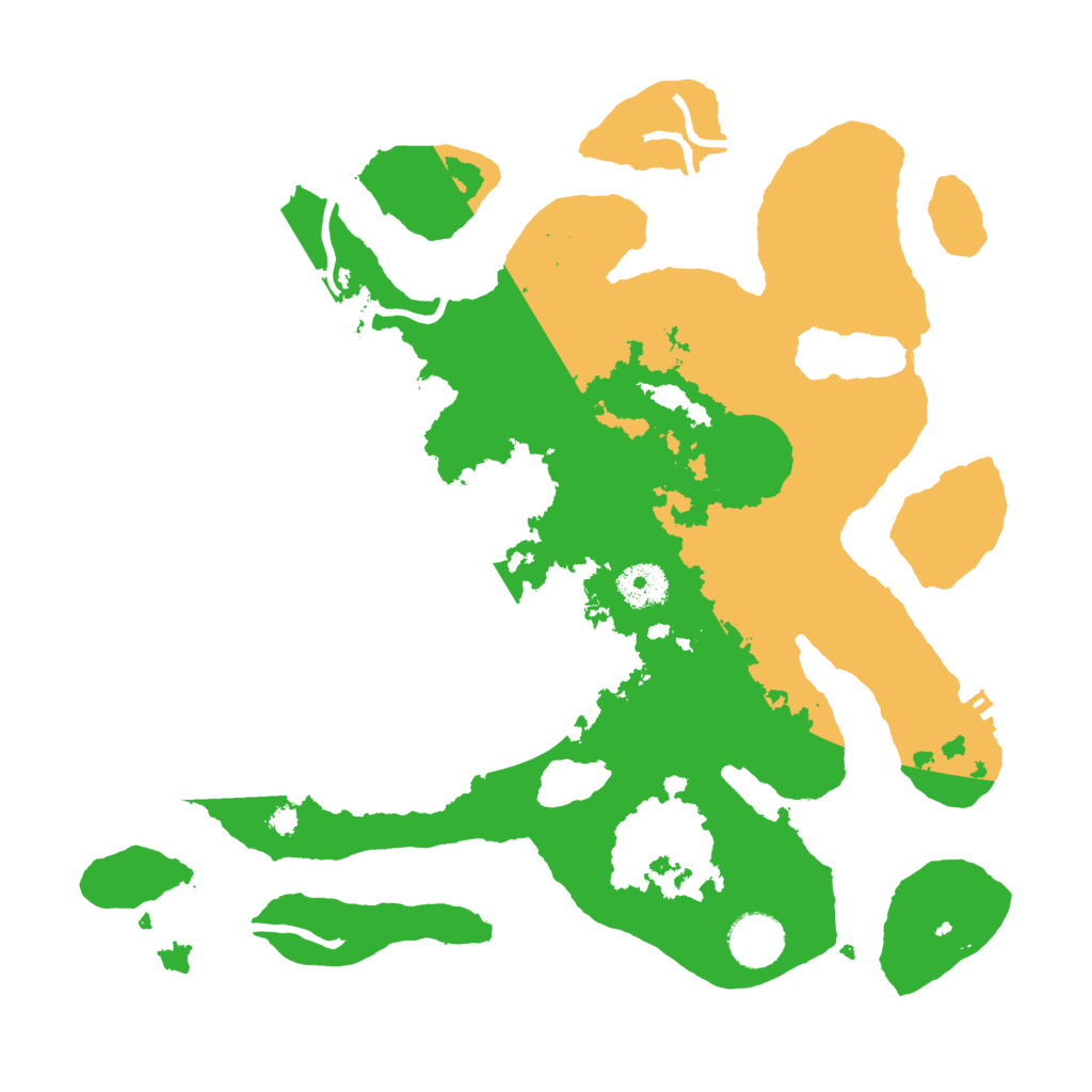 Biome Rust Map: Procedural Map, Size: 3500, Seed: 5571466