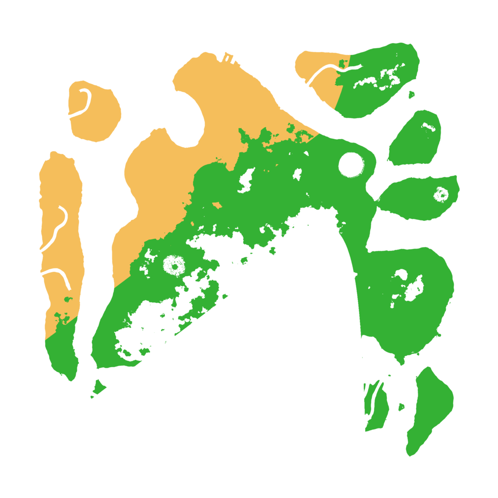Biome Rust Map: Procedural Map, Size: 3500, Seed: 3574348
