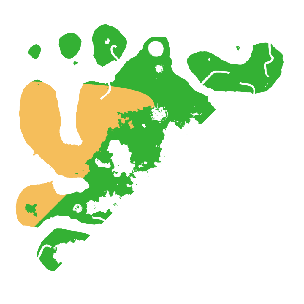 Biome Rust Map: Procedural Map, Size: 3500, Seed: 5520021