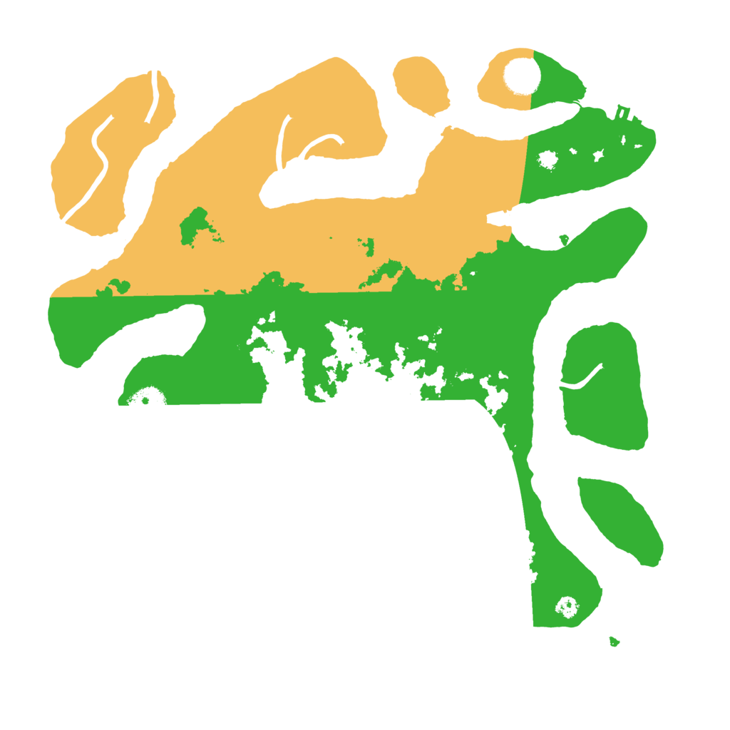 Biome Rust Map: Procedural Map, Size: 3500, Seed: 3784244