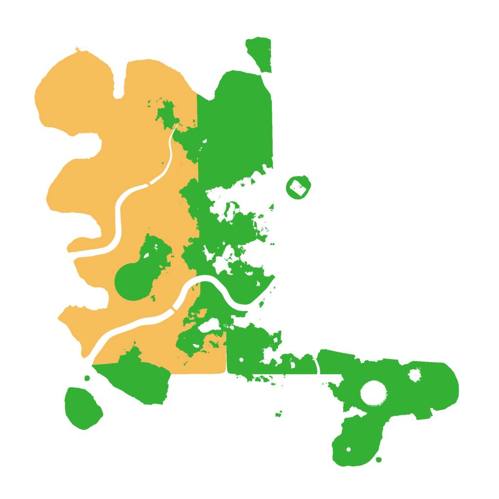 Biome Rust Map: Procedural Map, Size: 3500, Seed: 5169042