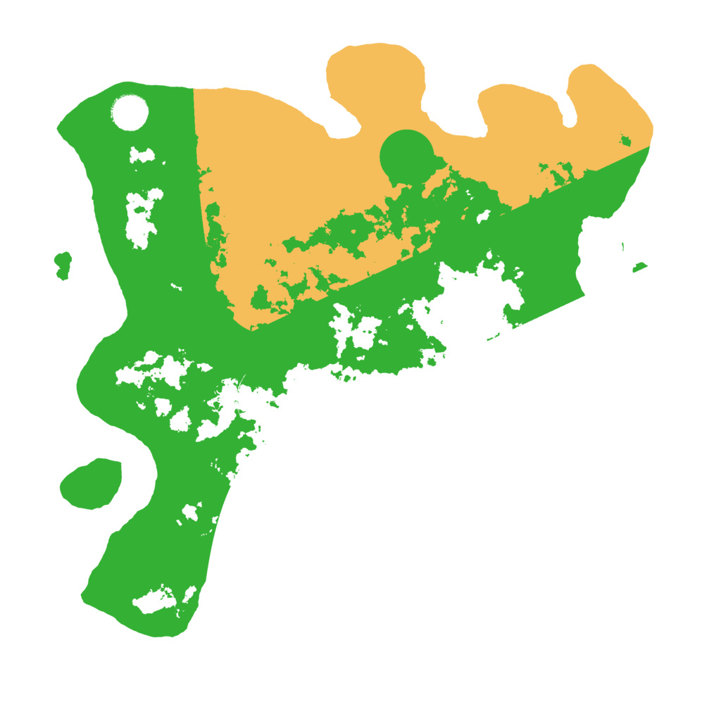 Biome Rust Map: Barren, Size: 3500, Seed: 738935