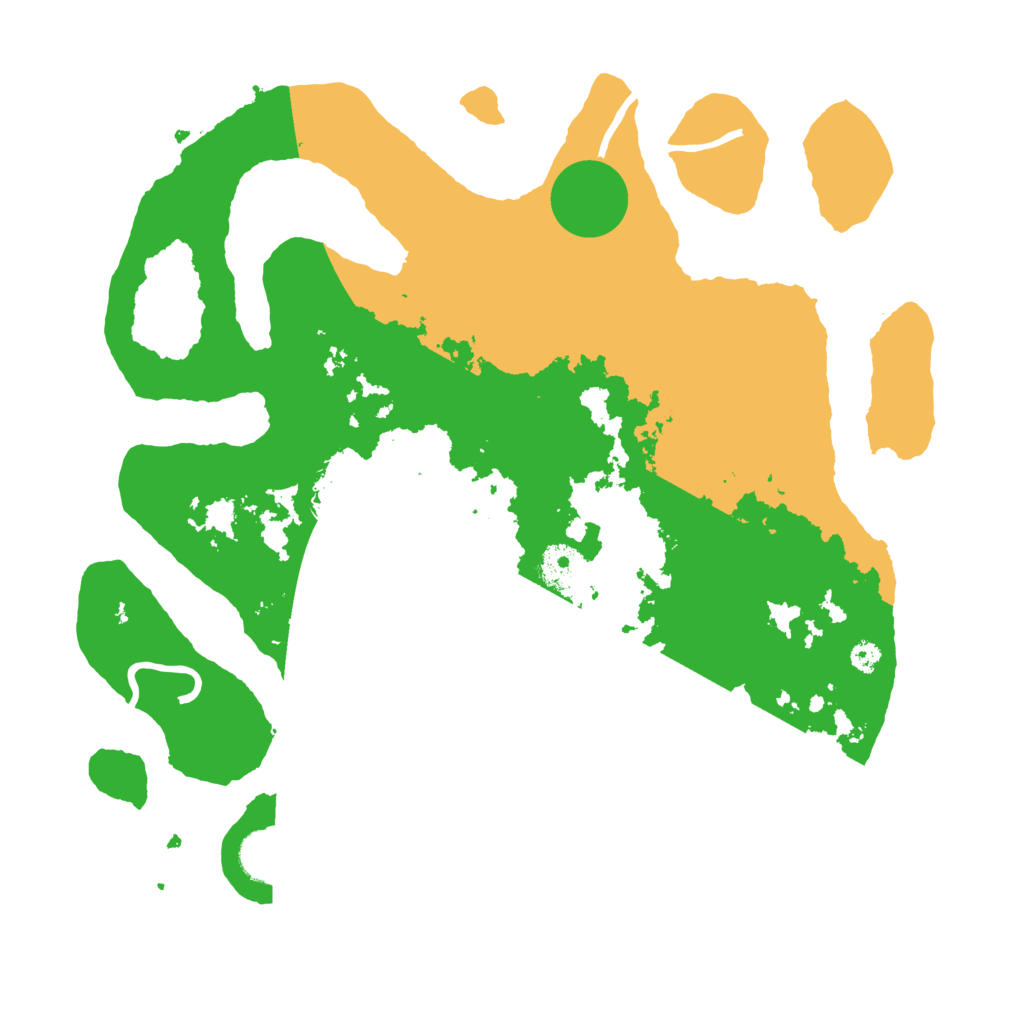 Biome Rust Map: Procedural Map, Size: 3500, Seed: 3870225