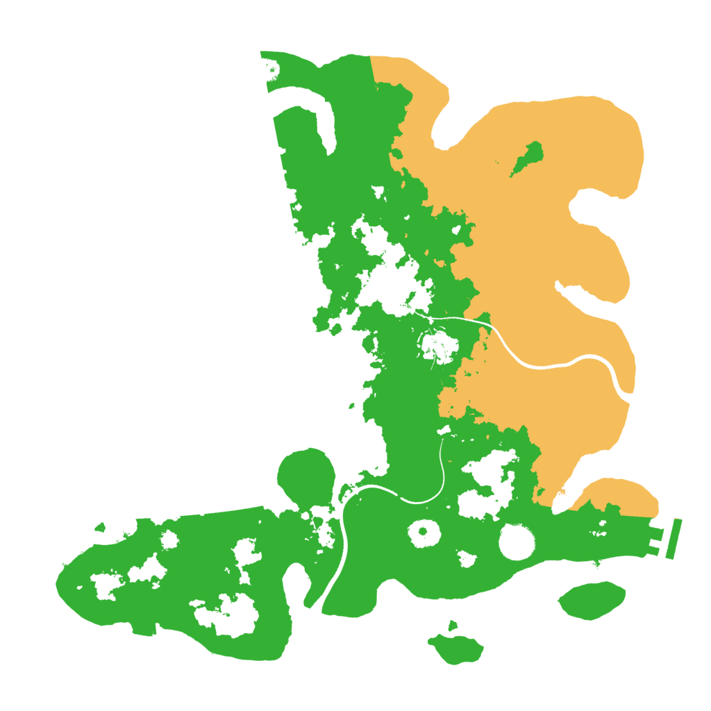 Biome Rust Map: Procedural Map, Size: 3500, Seed: 3435300