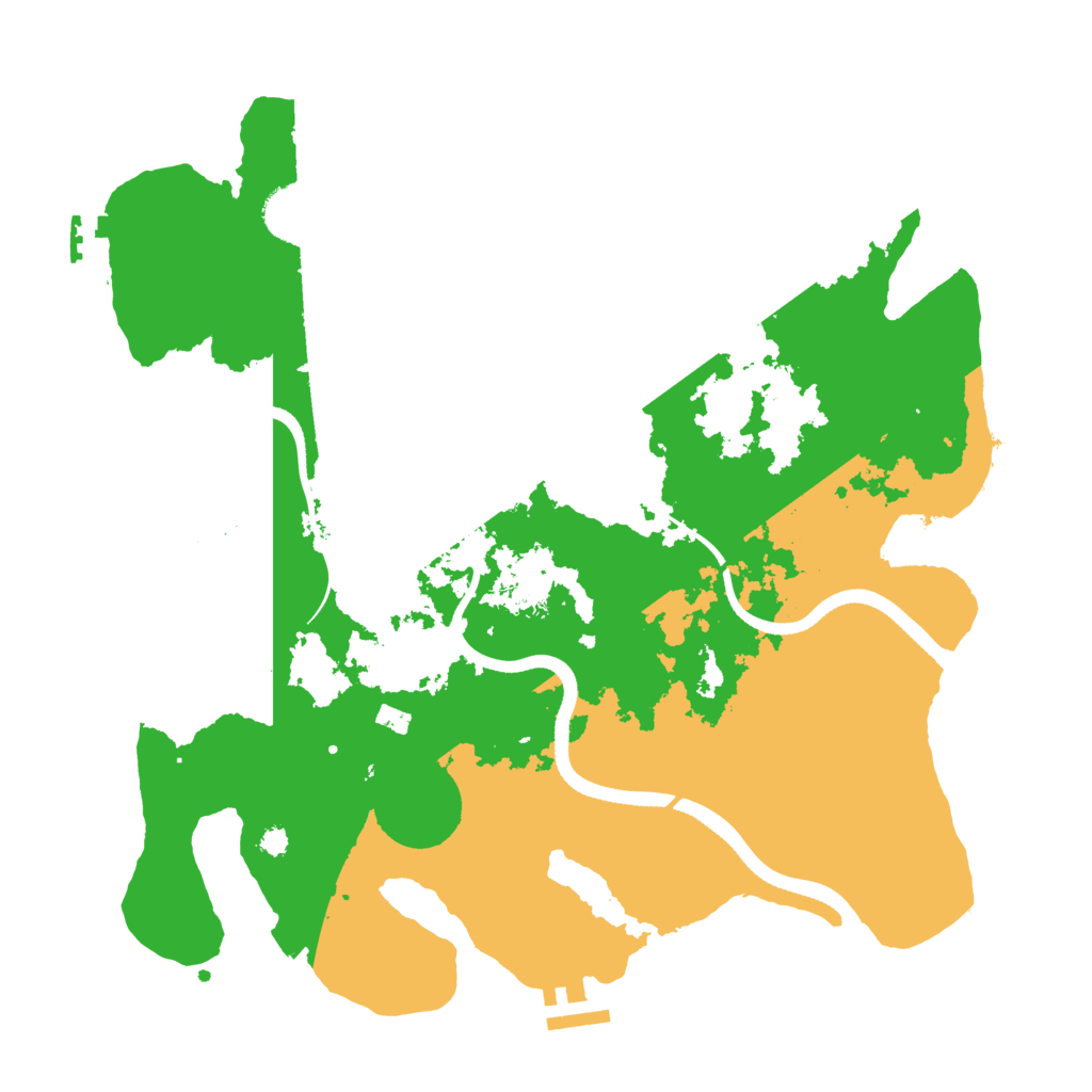 Biome Rust Map: Procedural Map, Size: 3500, Seed: 3018502
