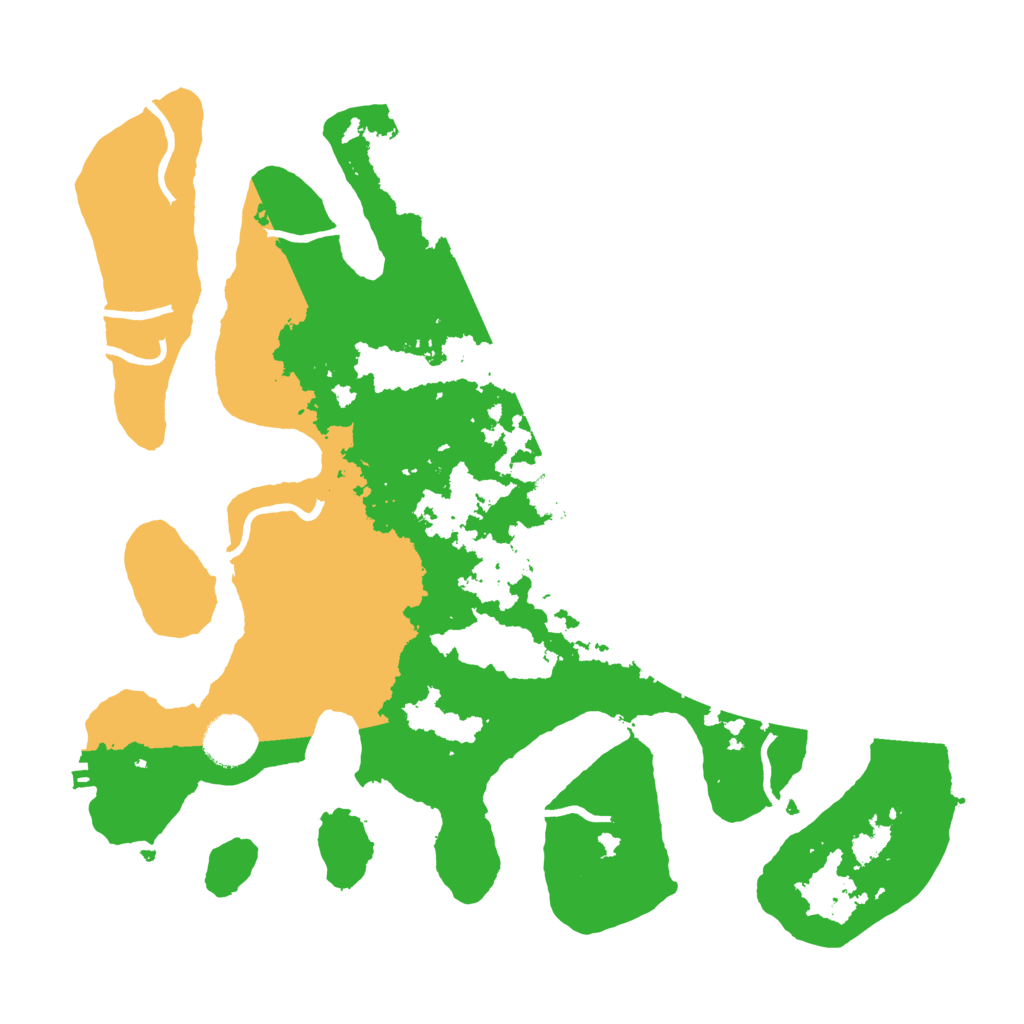 Biome Rust Map: Procedural Map, Size: 3500, Seed: 4597285