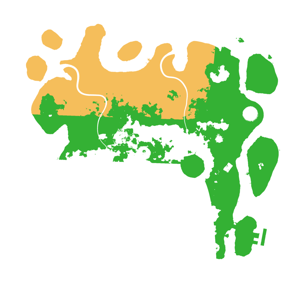 Biome Rust Map: Procedural Map, Size: 3500, Seed: 6240354