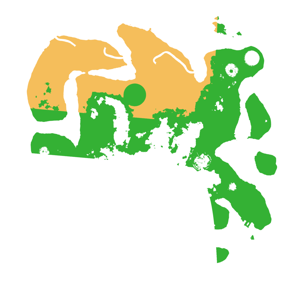 Biome Rust Map: Procedural Map, Size: 3500, Seed: 5566800