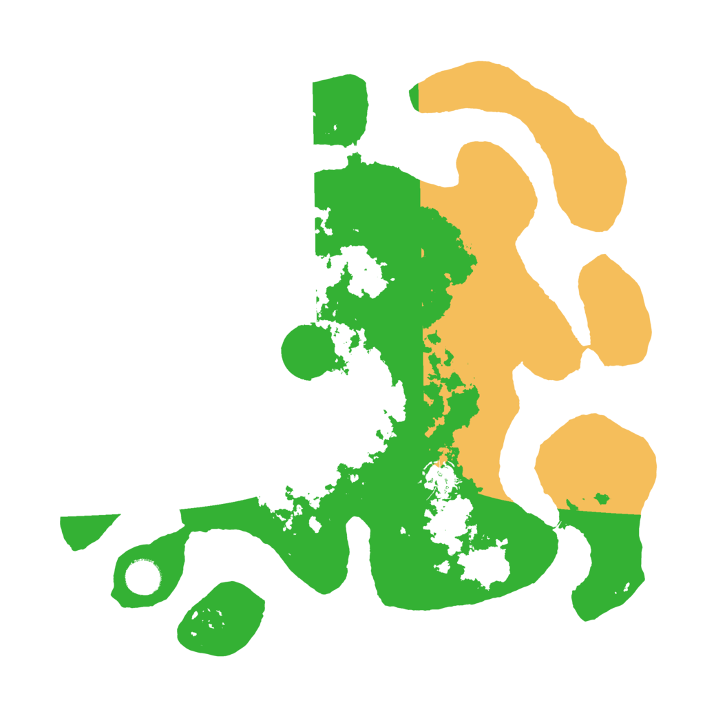 Biome Rust Map: Barren, Size: 3500, Seed: 392125