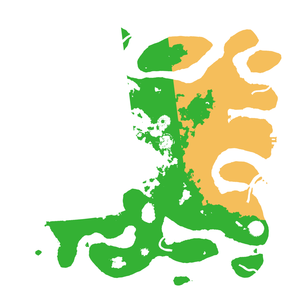 Biome Rust Map: Procedural Map, Size: 3500, Seed: 2576764