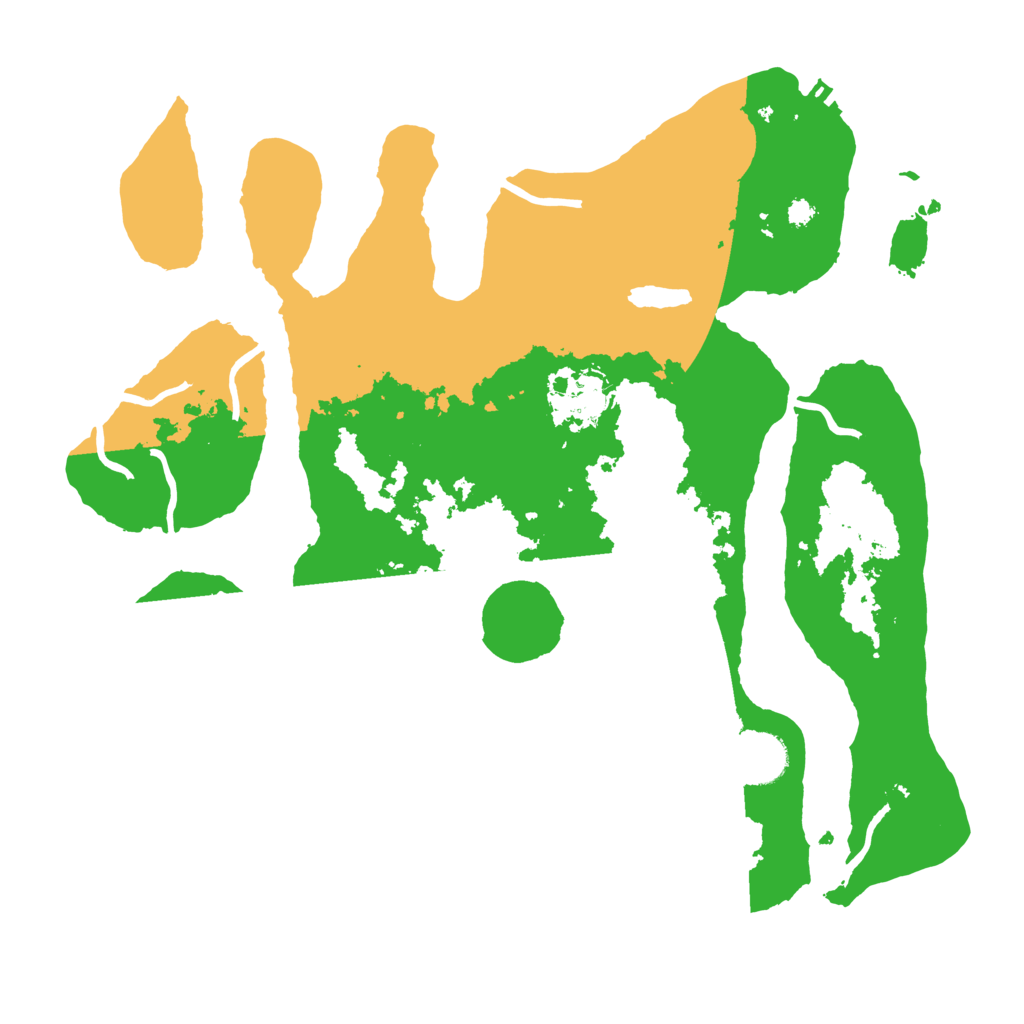 Biome Rust Map: Procedural Map, Size: 3500, Seed: 3608810