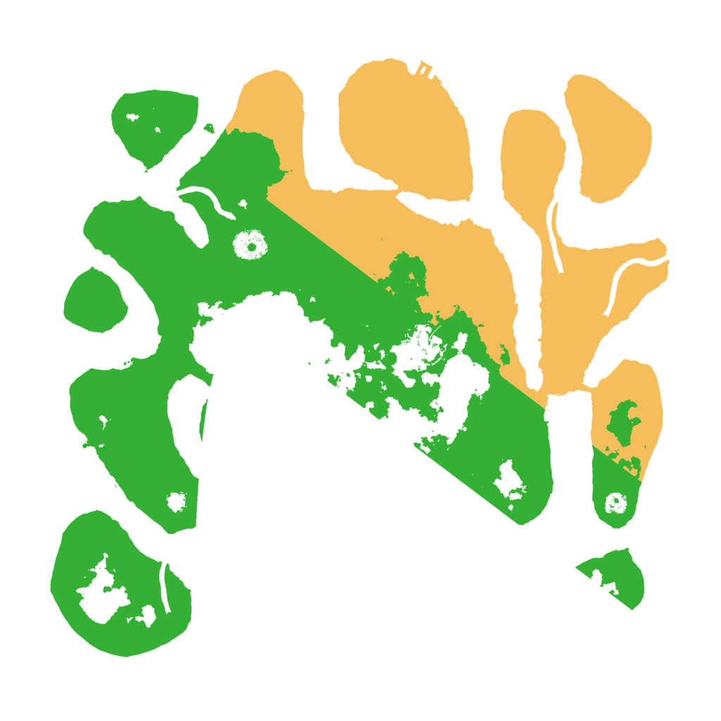 Biome Rust Map: Procedural Map, Size: 3400, Seed: 292370