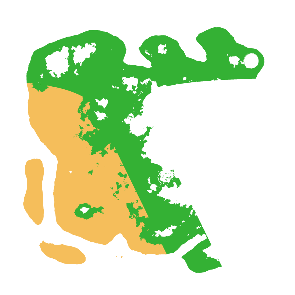 Biome Rust Map: Barren, Size: 3500, Seed: 5260622