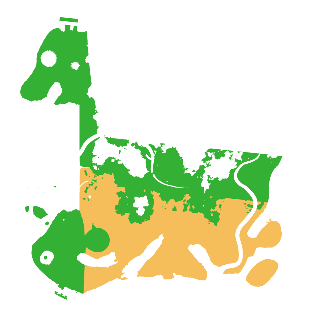 Biome Rust Map: Procedural Map, Size: 3500, Seed: 1347151