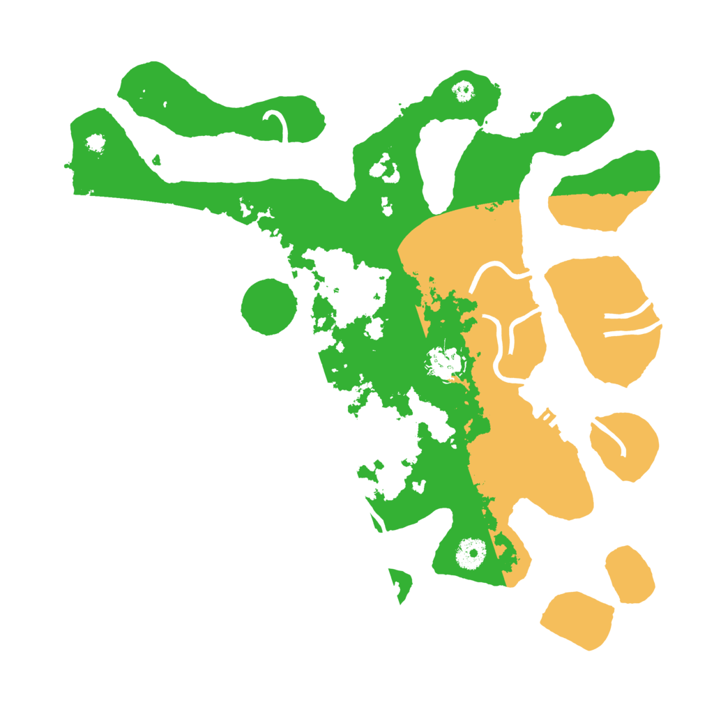 Biome Rust Map: Procedural Map, Size: 3500, Seed: 3151528