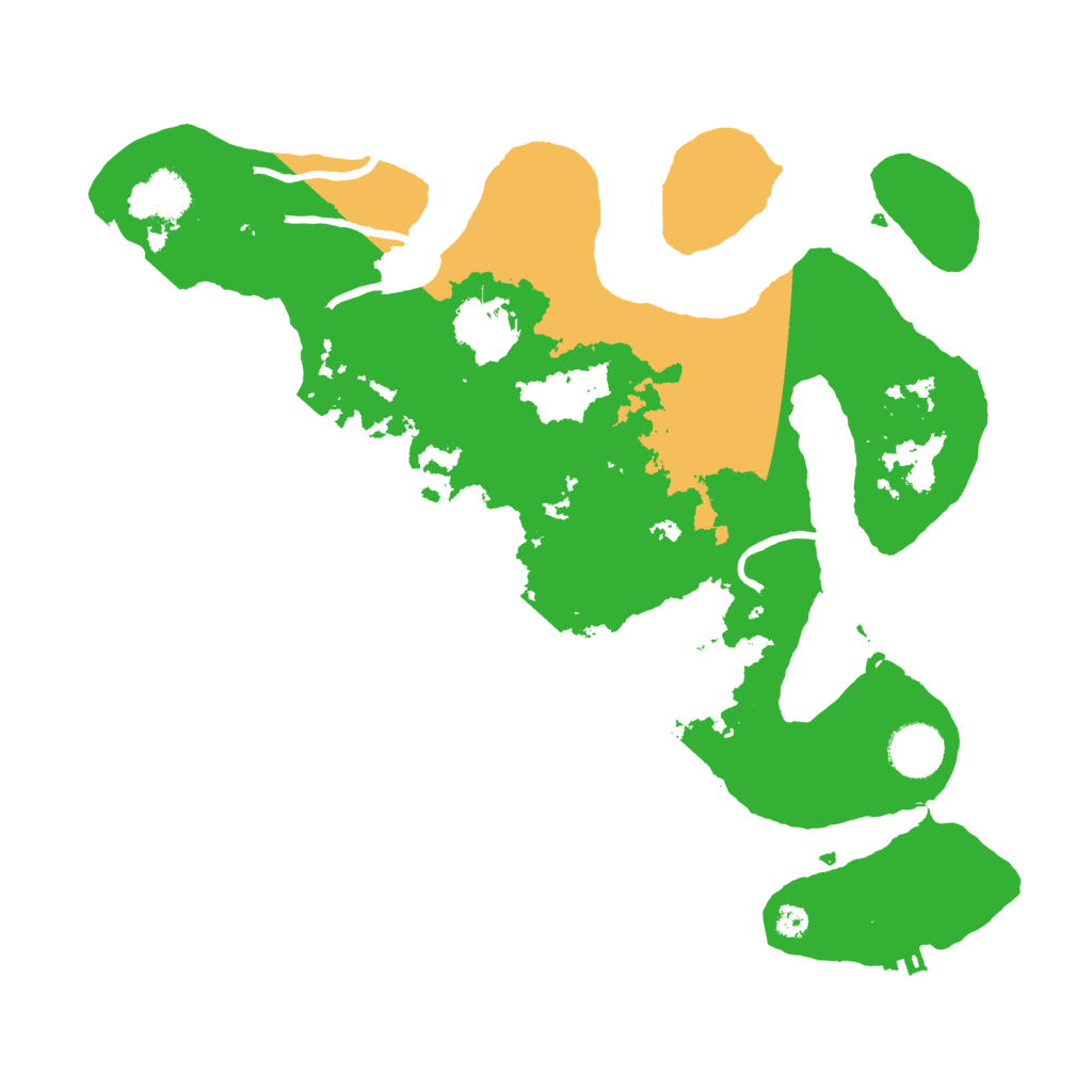 Biome Rust Map: Procedural Map, Size: 3500, Seed: 3457571