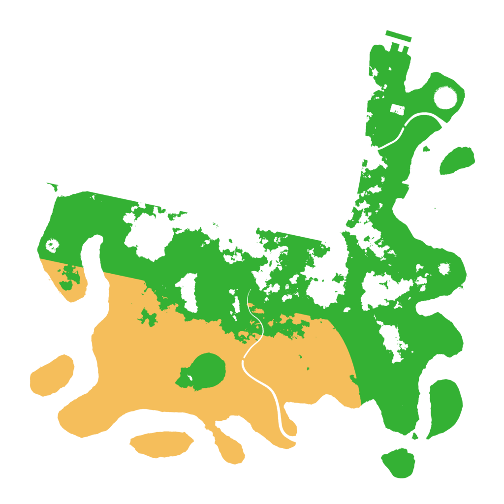 Biome Rust Map: Procedural Map, Size: 3900, Seed: 16673