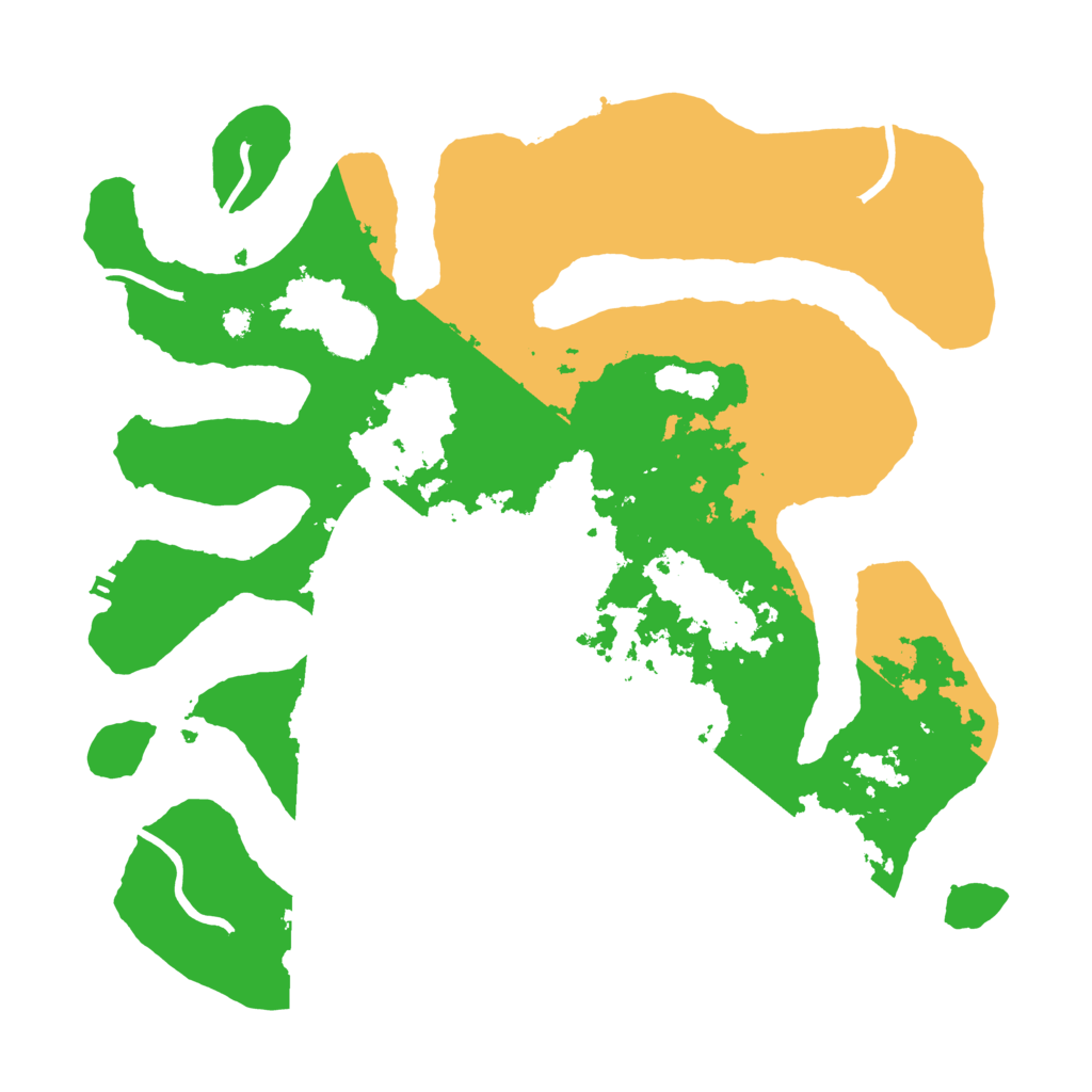 Biome Rust Map: Procedural Map, Size: 3500, Seed: 4263855