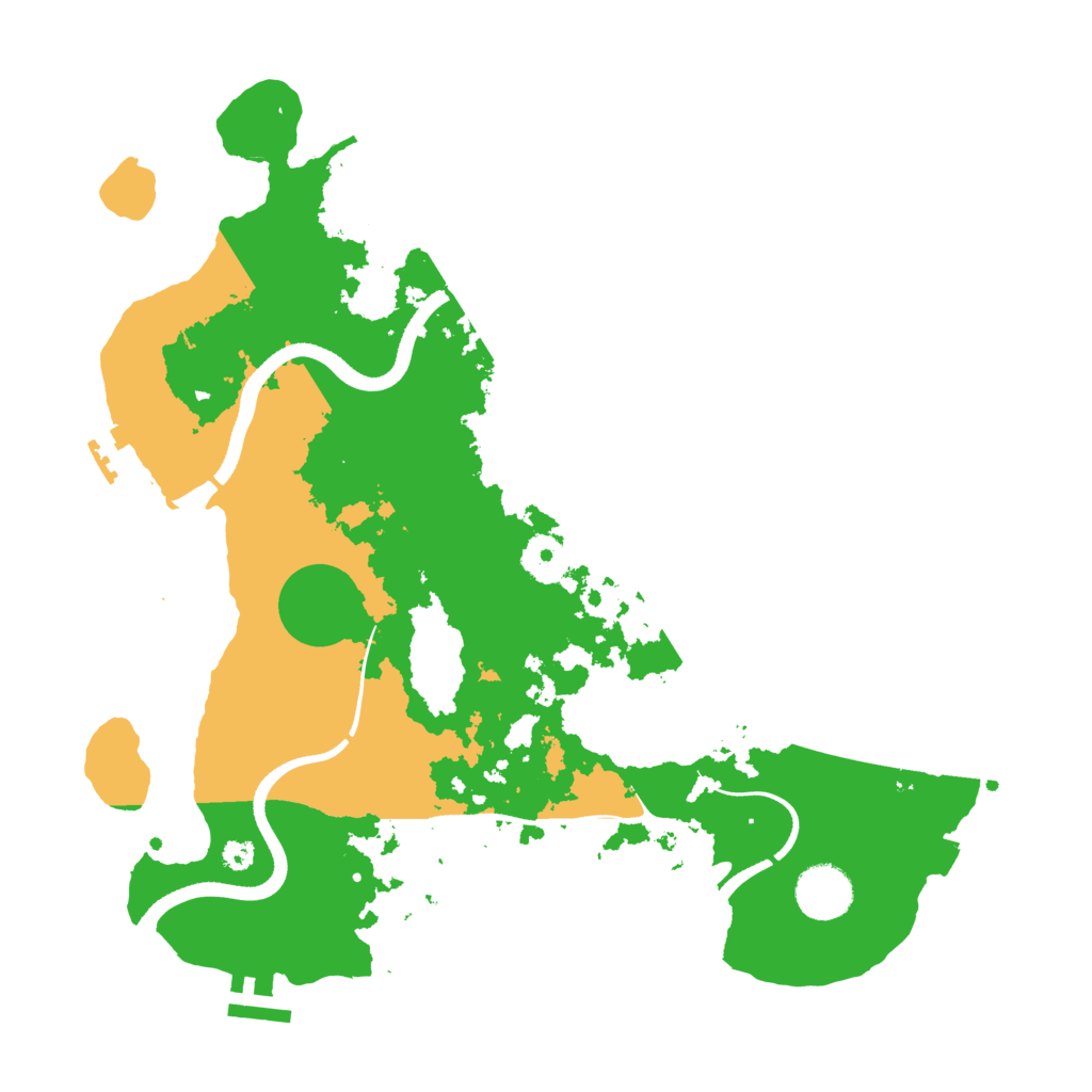 Biome Rust Map: Procedural Map, Size: 3500, Seed: 3950018