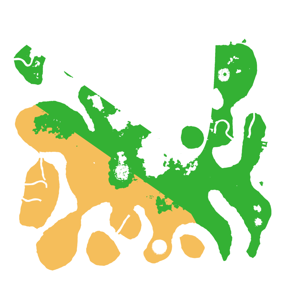 Biome Rust Map: Procedural Map, Size: 3500, Seed: 689218