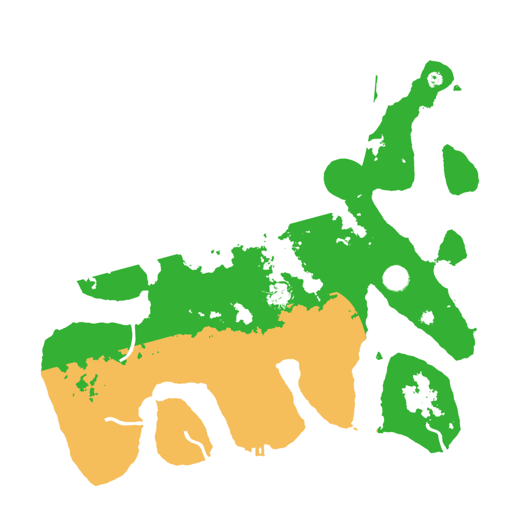 Biome Rust Map: Procedural Map, Size: 3500, Seed: 3979638