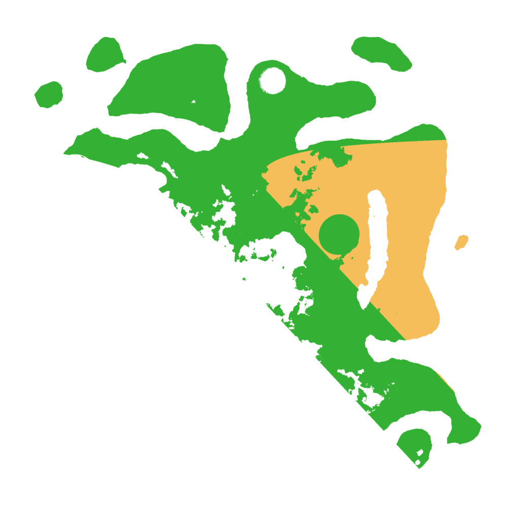 Biome Rust Map: Barren, Size: 3500, Seed: 1226868