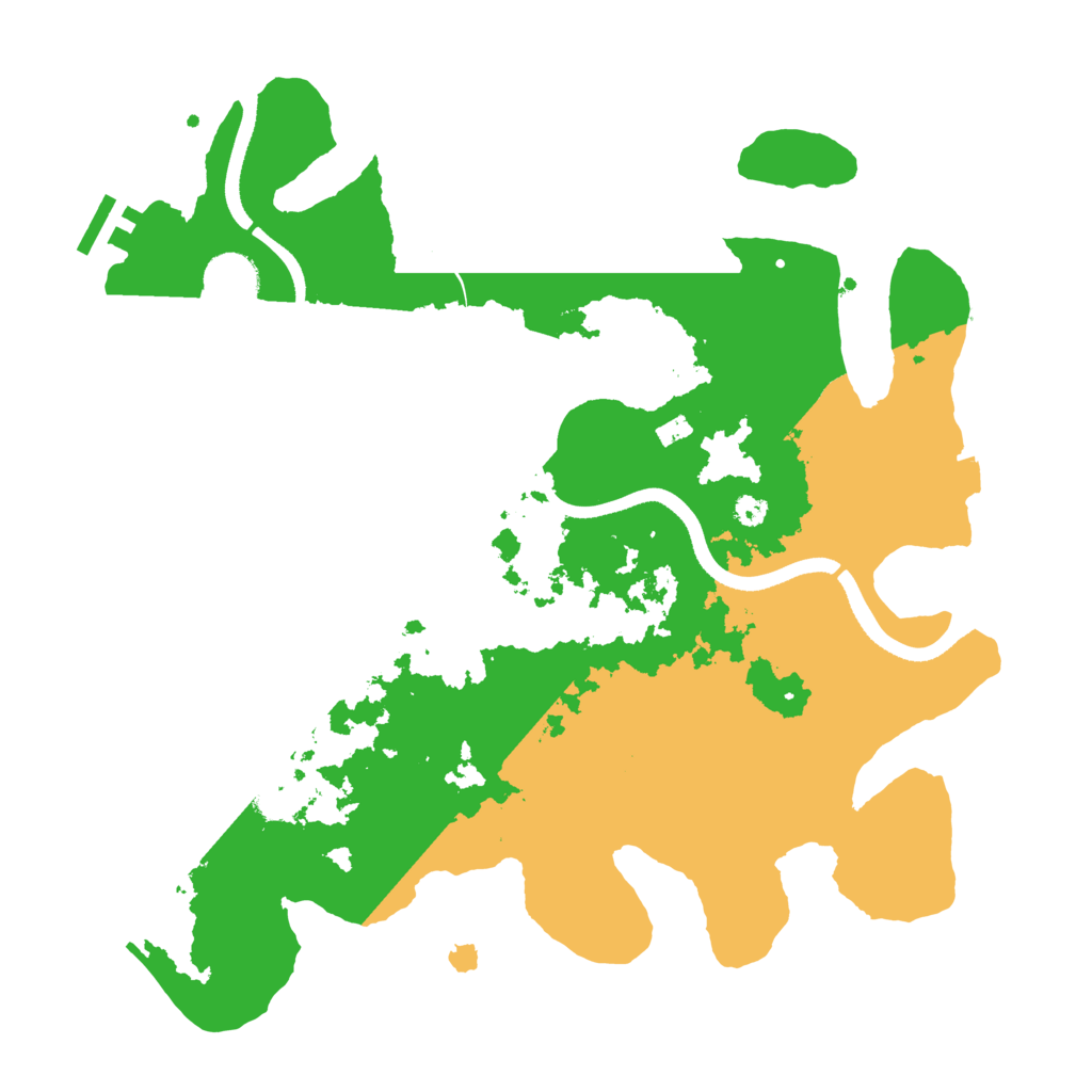 Biome Rust Map: Procedural Map, Size: 3500, Seed: 1097333
