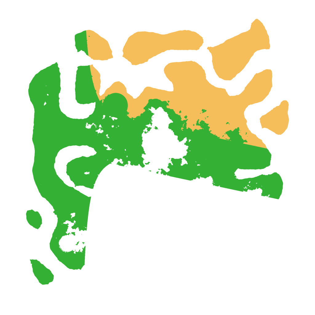 Biome Rust Map: Barren, Size: 3500, Seed: 3043287