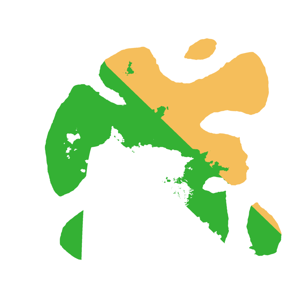 Biome Rust Map: Barren, Size: 2500, Seed: 1254801