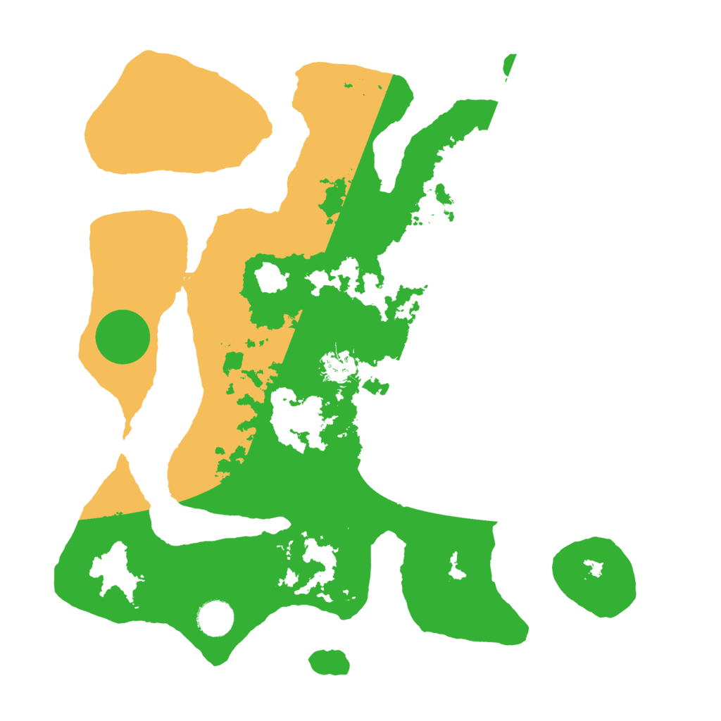 Biome Rust Map: Barren, Size: 3500, Seed: 5174287