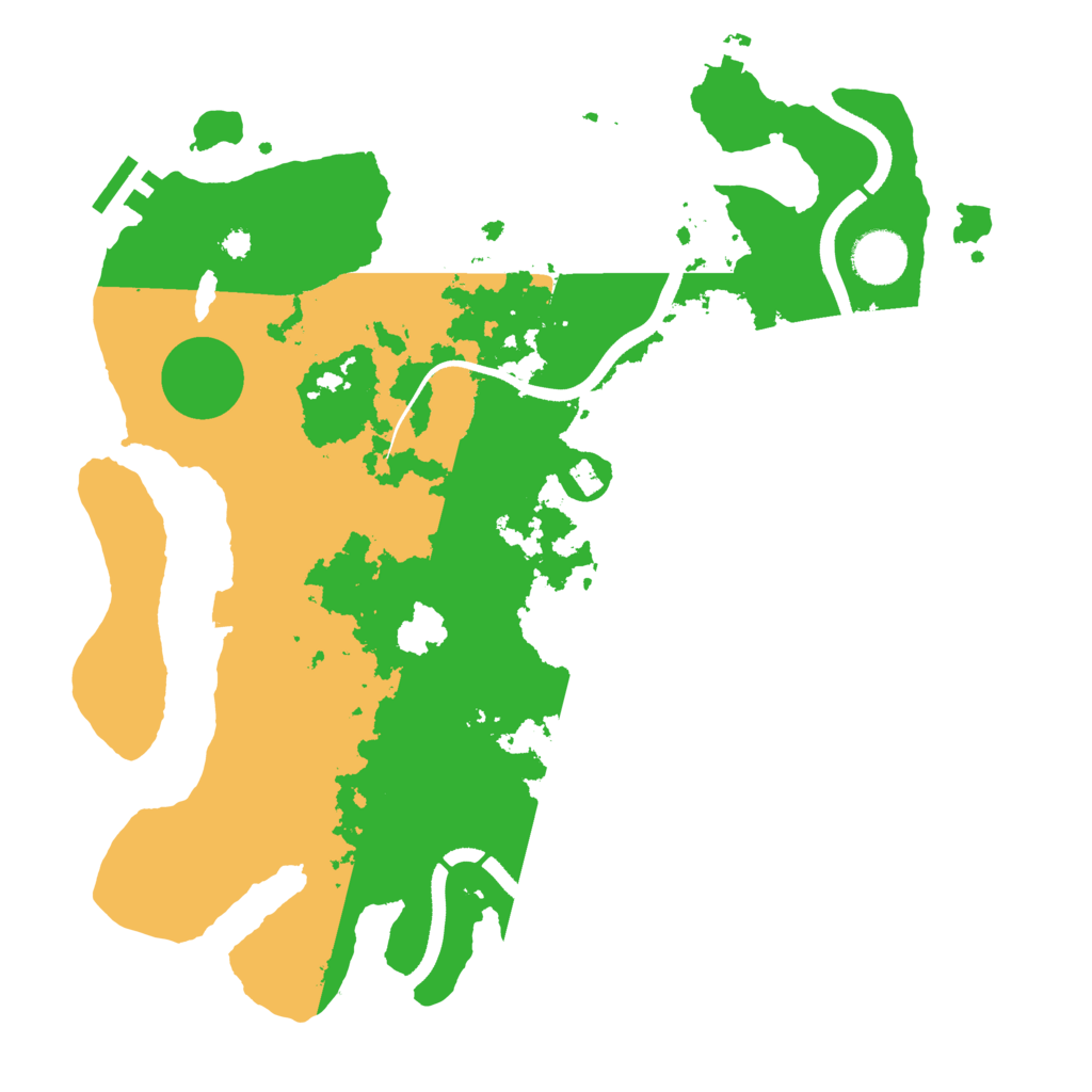 Biome Rust Map: Procedural Map, Size: 3500, Seed: 6148420