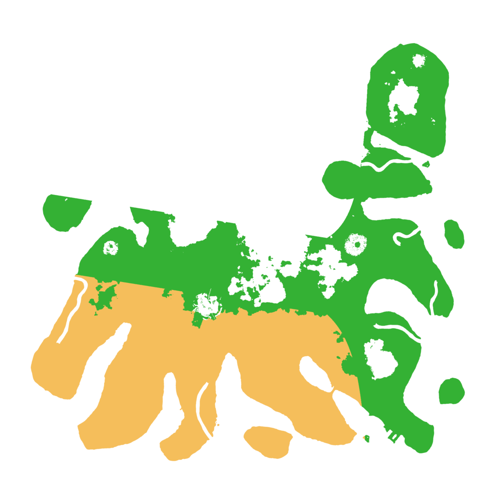 Biome Rust Map: Procedural Map, Size: 3500, Seed: 2096827