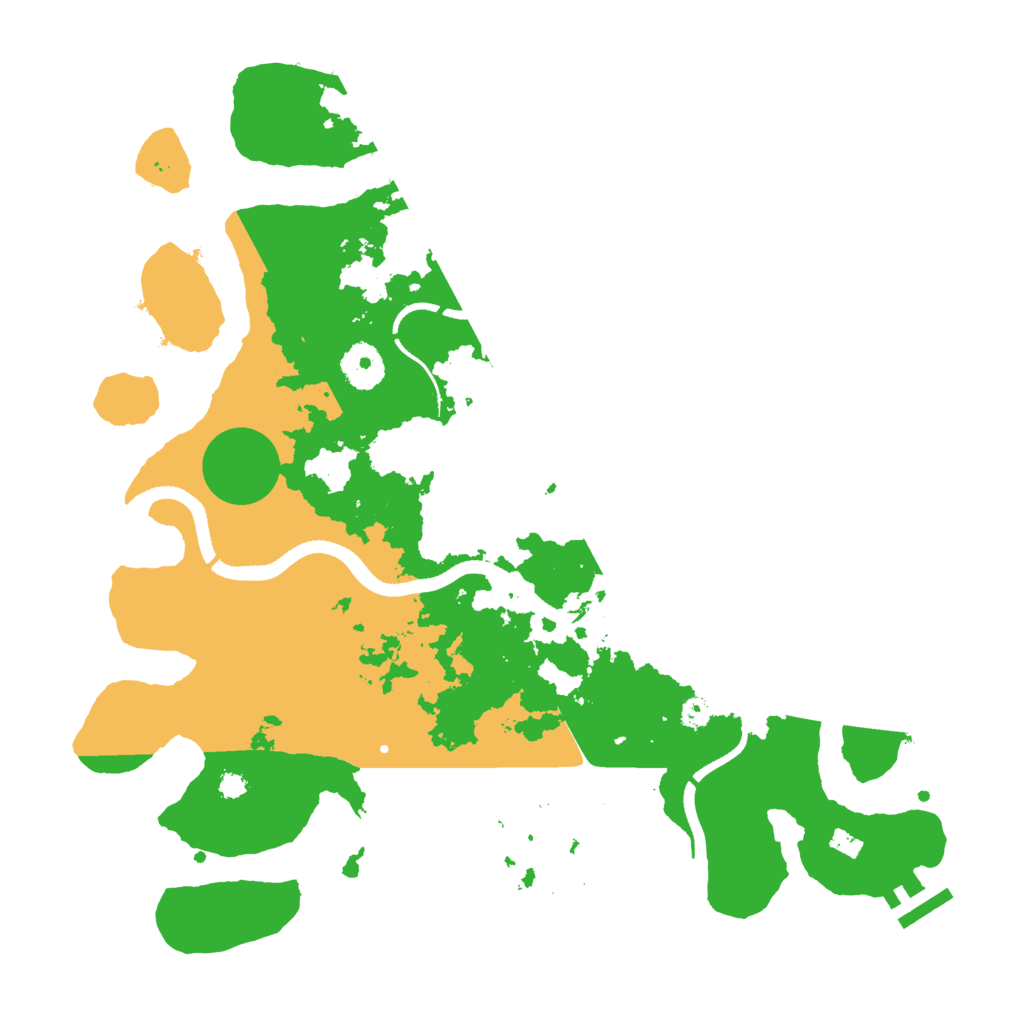Biome Rust Map: Procedural Map, Size: 3500, Seed: 1621922