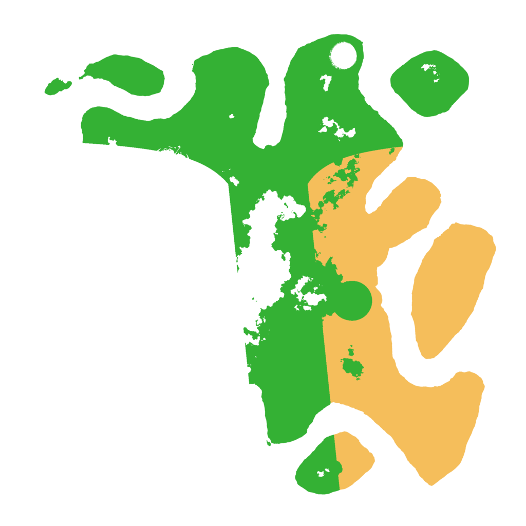 Biome Rust Map: Barren, Size: 3500, Seed: 1260468