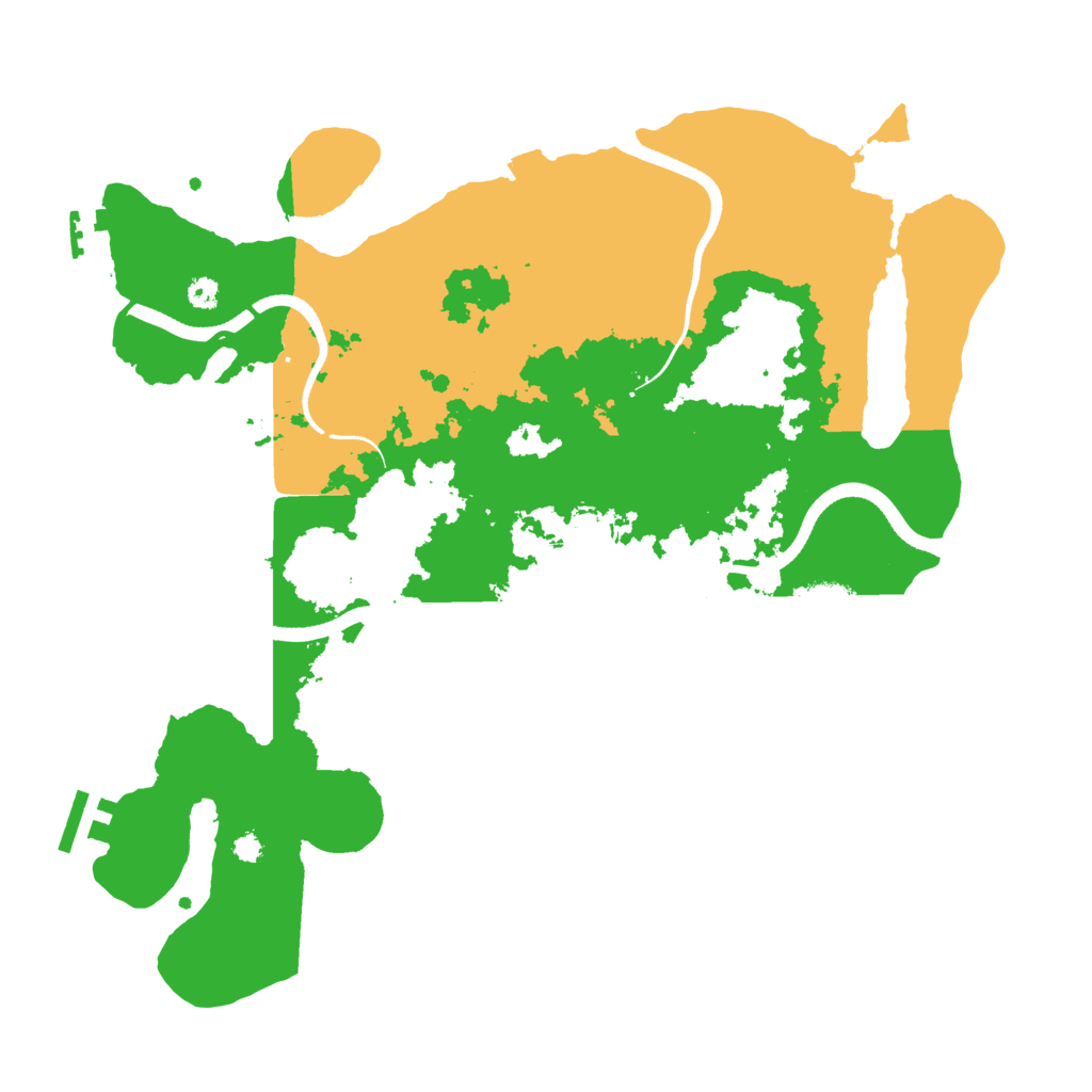 Biome Rust Map: Procedural Map, Size: 3500, Seed: 5868527