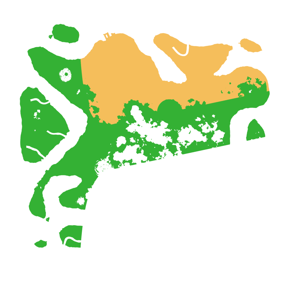 Biome Rust Map: Procedural Map, Size: 3500, Seed: 4097316